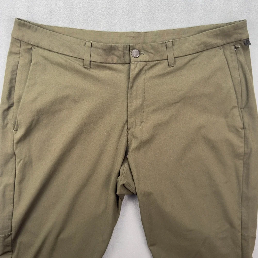 Lululemon Commission Pant Classic Fit Olive Green Mens Size 40